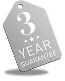 3 Year Guarantee In the unlikely event of this product becoming faulty due to defective material or manufacture within 3 years of the date of purchase, please return it to your supplier in the first