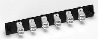 A blank adapter strip is also available and can be used with any FiberExpress patch panel to fill in unused adapter strip openings.