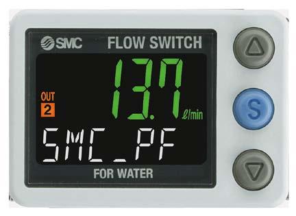 2 Fluid temperature can be displayed only when the digital flow switch with a