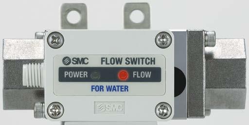Flow adjustment valve + Temperature sensor.