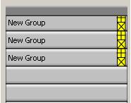 Groups Column The groups column allows you to work with existing groups, move groups, duplicate groups, and delete groups.