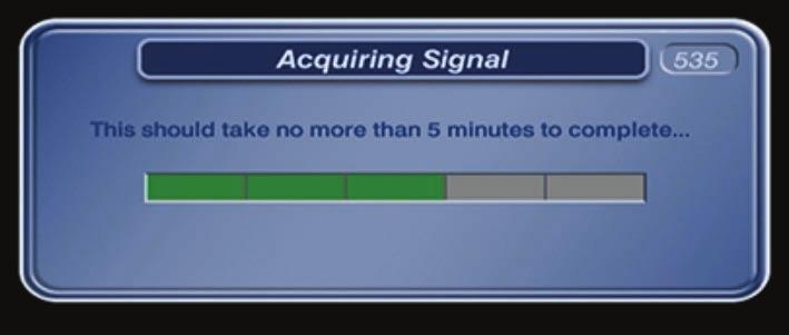 Acquire Satellite Signal Use the arrow buttons on your remote to highlight Live TV,