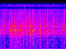 In both figures the spectral presentation of output signal is shown. The characteristics of the temporal structure of the background noise are very comparable.