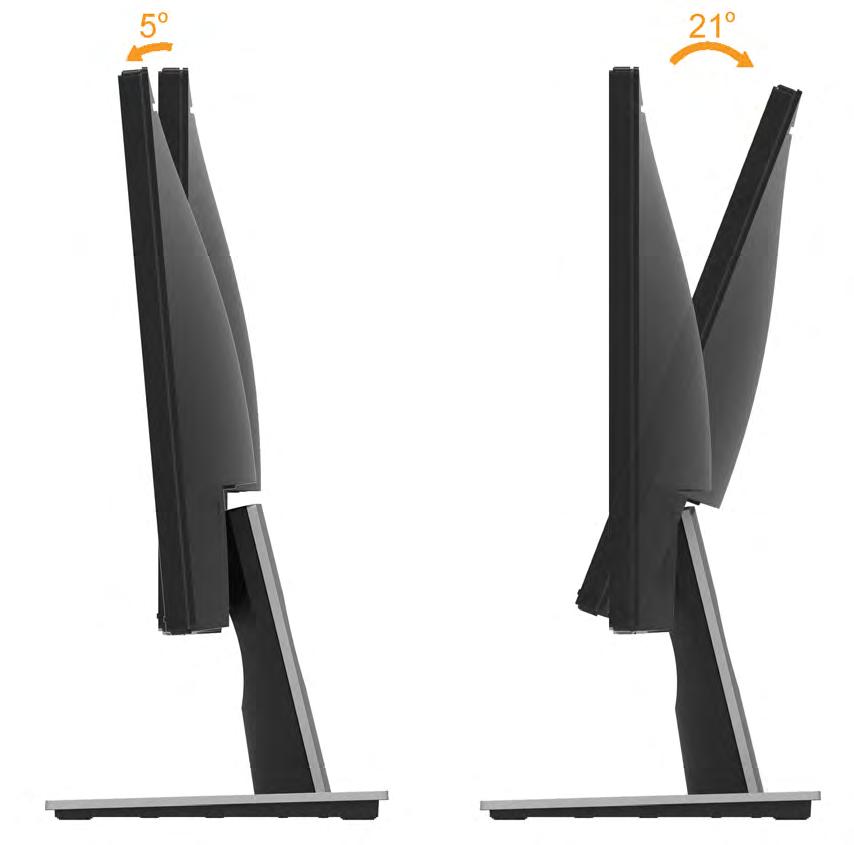 Using the Tilt Tilt With the stand assembly, you can