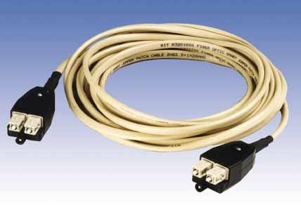 SC SMART Jumper Patch Cords FEATURES Designed for PatchView applications Comprise two tight buffer fibers and an additional 26 AWG copper wire Available with three fiber types - Single-Mode,