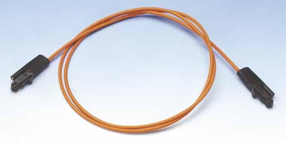 MT-RJ SMART Jumper Patch Cords FEATURES Designed for PatchView applications Comprise two tight buffer fibers and an additional 26 AWG copper wire Available with three fiber types - Single-Mode,