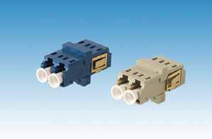 LC F/O Connectors & Adapters FEATURES 3.4 Small form Factor adapter with a footprint of SC simplex adapter Conform to ANSI/TIA/EIA-568-C.