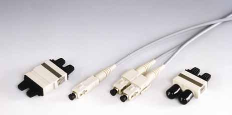 SC F/O Connectors & Adapters FEATURES High performance Single-Mode and Multi-Mode connectors and adapters Push-pull coupling for easy insertion and high repeatability Field installable High