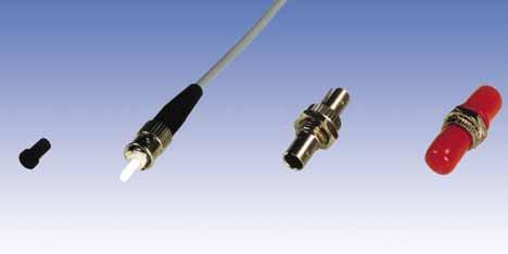 ST Fiber Optic Connectors & Adapters FEATURES High repeatability and low attenuation Field installable Standard crimp kevlar retention Low insertion loss: Multi-Mode: < 0.