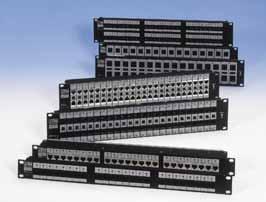 Patch Panels for Copper Cabling RiT s large selection of Category 6A, Category 6 and Enhanced Category 5 Patch Panels covers all LAN cabling requirements.