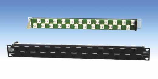 SMARTen 24 UTP Patch Panels 2.1 Patch Panels for Copper Cabling FEATURES Support 24 ports per 1U High performance, supportable bandwidth up to 500MHz according to IEEE 802.