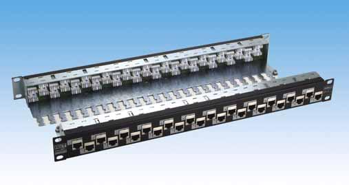 SMARTen 24 STP Patch Panels 2.1 FEATURES Support 24 ports per 1U High performance, supportable bandwidth up to 500MHz according to IEEE 802.