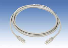 Giga UTP Patch Cords Patch Cords are used in work area, and cross-connect generic cabling applications Comprise a length of eight-wire flexible patch cable, terminated with two eight-position RJ-45