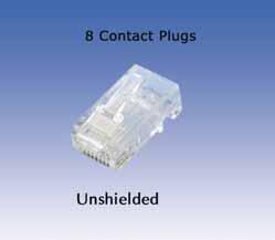 Giga Modular Plugs (RJ-45) FEATURES Conform to ANSI/TIA/EIA-568-B.2, ISO/IEC 11801 2 nd edition (2002) and CENELEC EN50173 (2002) for Category 5e/Class D requirements IEC 60603-7 (603-7) compliant 2.