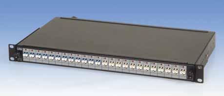 SMART LC 48 Patch Panels FEATURES Very high density, support 24 duplex LC adapters (48 fibers) in 1U of Rack space Pullout drawer enables ease of access to the fiber Wide range of fiber optic cabling