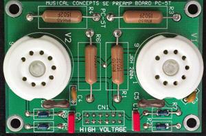 PC-5T PC-5T is twin tube Active Board. It is designed specifically for tubes with 12VDC filament (heater) power. The input signal is DC coupled.