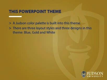 A pre-designed title slide template and banner system for