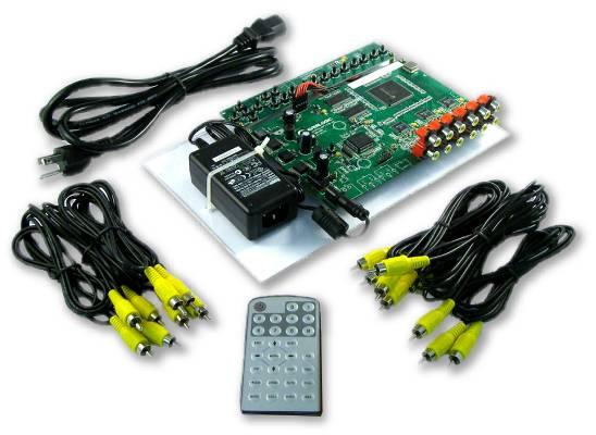 AL37219 Mainboard with DC Adaptor 10 RCA cables (CVBS) Power Cord Remote Control Unit User Manual (not