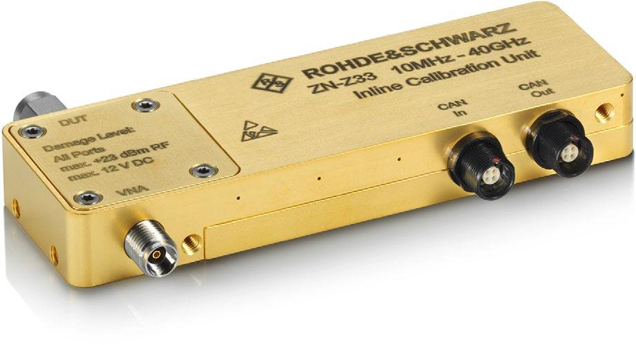 R&S ZN-Z32/-Z33 Automatic In-line Calibration Modules Ensuring high accuracy