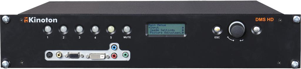 DMS HD 1 and HD 2 Digital Media Scaler Scales input video signals into 1080p signals suitable for Digital Cinema Projectors Supports multimedia devices like DVD players and TV sources boxes High