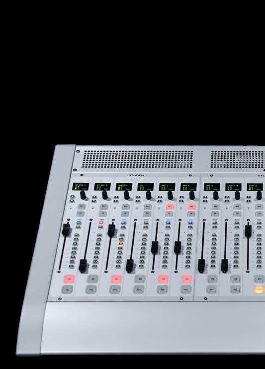 All-in-one Design The Studer OnAir 2500 ensures a new standard in ease-of-use for Radio or TV Broadcast.