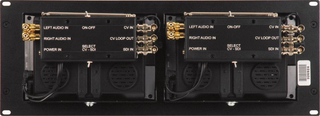 VIII. Rear Panel Connections DELV-LCD-7XLS (SDI) 7 Audio L-R Input Power Input V DC @.