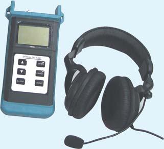 Fiber Optic Test Equipment ::: LFT-400 Optical Talk Set ::: LFT-400 designed for communication on-site by transmitting voice into modulated