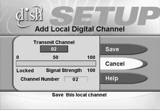 1. Press Menu 6-1-5 to open the Local Channel Setup menu. 2.