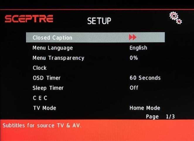 SETUP This option allows user to adjust the display s miscellaneous options. 1. Press MENU to open the OSD.