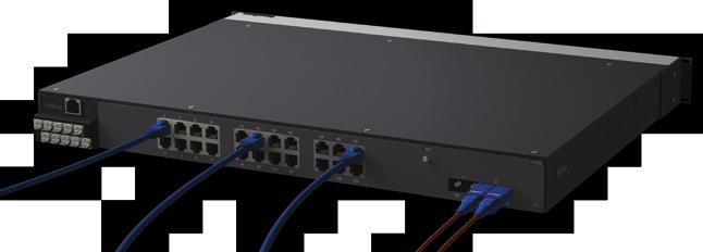 Dimensions (unit = mm) Rear View 440 274.3 31.8 254 Top View 44 44 Side View Ordering Information Step 1: Select Ethernet switch system 457 468.2 479.
