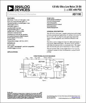 Design Tools Datasheets Samples Evaluation / Demo Kit Application Notes AN-0979: Digital Filtering Options AN-1069: Zero Latency AN-1084: Channel Switching Filter Models Circuits from the Lab