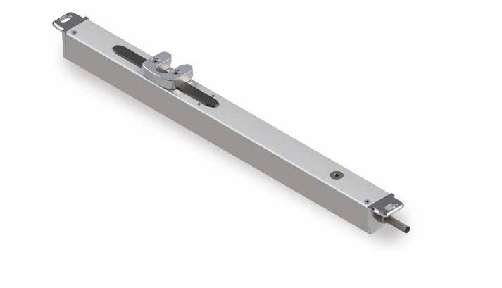 Tube Lock features reduced dimensions (25 26 mm) with recessed installation inside a slot in the window frame, without visual impact.
