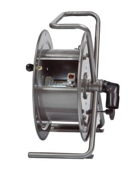 R WLIN RLS Model WR11-17-19 Manual Rewind Portable Reel To handle #2 through 4/0 cable to 400 amps. or use with single-conductor electrode cable or for grounding lead.