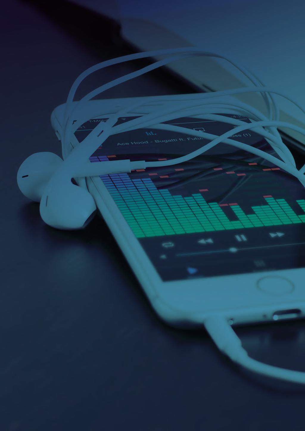 4 MUSIC DRIVES TECHNOLOGY ENGAGEMENT From smartphones to smart speakers, across the world connected devices are a growing part of the listening experience.