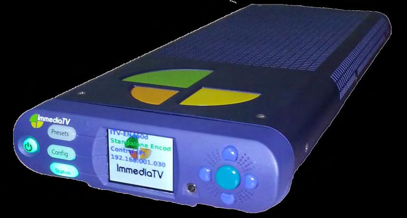 ITV-EN460d MPEG-4 AVC Encoder The ITV-EN460d MPEG-4 AVC Encoder is a real time compression solution that delivers unrivalled HD and SD video quality.