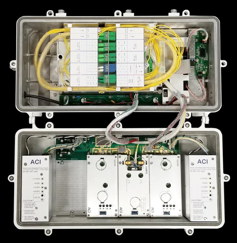 H5000 Outdoor Mini Virtual HUB The H5000 is an RFOG Indoor/Outdoor Mini Virtual Hub that provides an optical distribution point for downstream traffic and an aggregation point for upstream traffic,