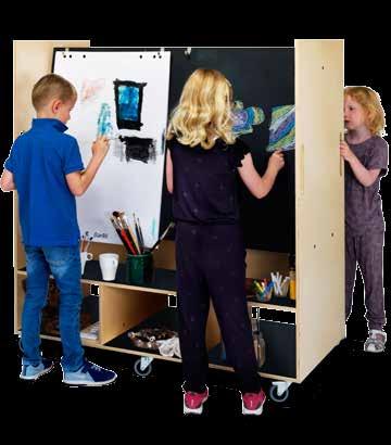 Something for young artists to take home, unless they prefer to create directly on the board with writing and magnet
