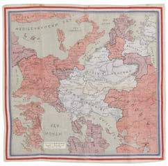 Souvenir handkerchief of Europe, circa 1914, cotton handkerchief, printed in red & blue, 335 x 345mm, together with Philip (George & Son Ltd.