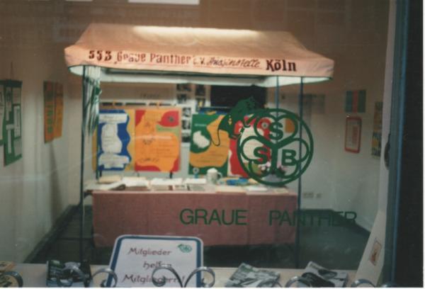 Exhibition view of Grauepanther at Friesenwall 120, Cologne, 1990 RT: Why were you invited to participate in the project? What was your contribution to it?