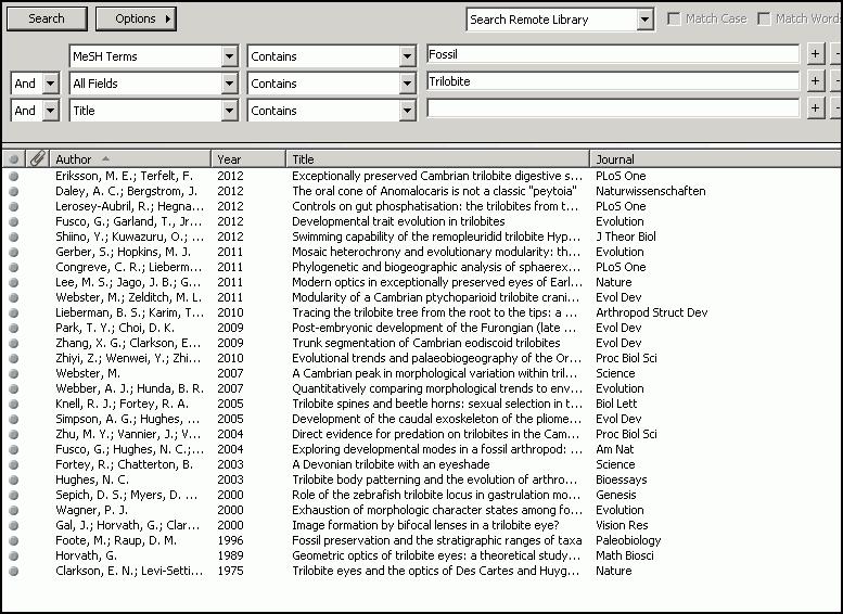 downloads the references to the All References group and to a temporary PubMed (NLM) group.