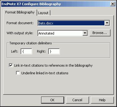 GETTING STARTED GUIDE - Chapter 8: Using EndNote While Writing a Paper in Microsoft Word 9. Click the Down Arrow on the Insert button to display a menu. Select the Insert option.
