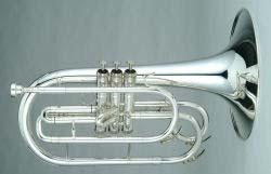 (M541S) The Dynasty M541 professional marching mellophone can be orderd in lacquer or silver finish. This marching horn has been a standard on the field for many years.