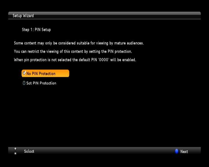 STEP 1: Set the PIN (optional) The HDT-610R now gives you the option to set a PIN code to restrict the viewing of any programmes broadcast or recorded with parental guidance advice.