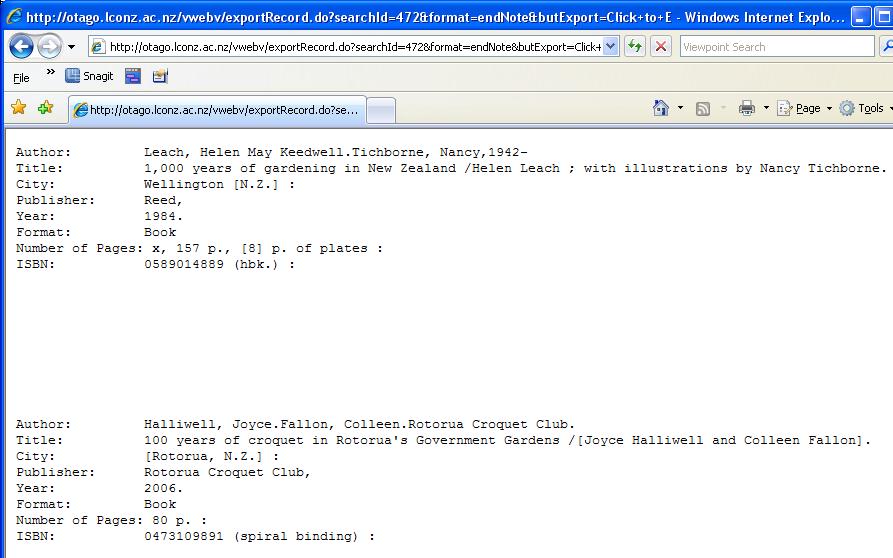 i. If using Internet Explorer, choose FileSave As to the Desktop as a text file: garden.