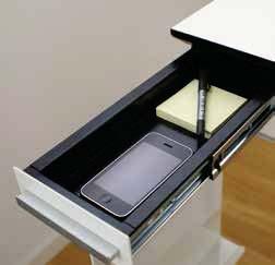 SLIMDOCK - ACCESSORIES SLIMDOCK ACCESSORIES The SlimDock s tray has a passage for cables in one end.