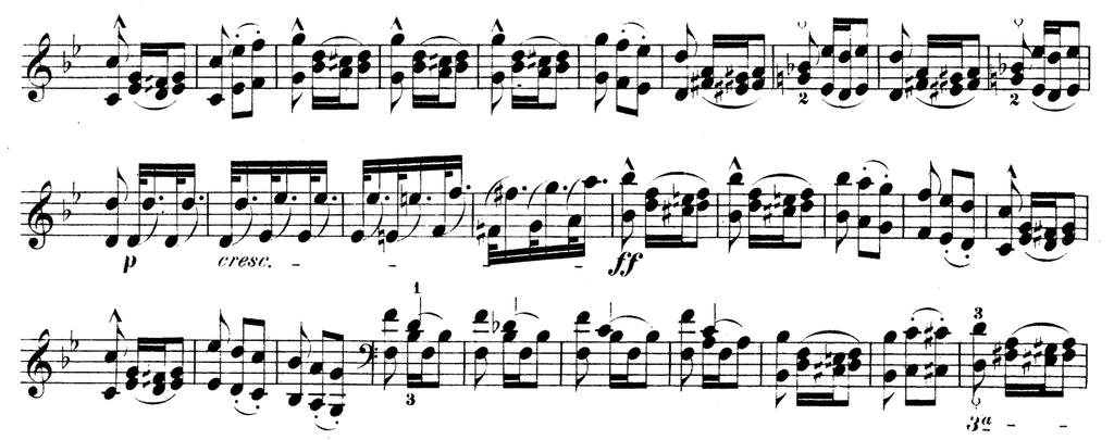 The solo work set in orchestral auditions is more to demonstrate musical personality in the auditionee, whereas the excerpts test the orchestral proficiency of the individual auditioning.