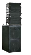 This setup is the preferred configuration in venues where you are unable to place bass bins on the floor or where you wish to cover bleachers or balconies.
