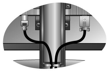 4. Route the cables via the cable holder. 5. Connect-to and turn-on the power.