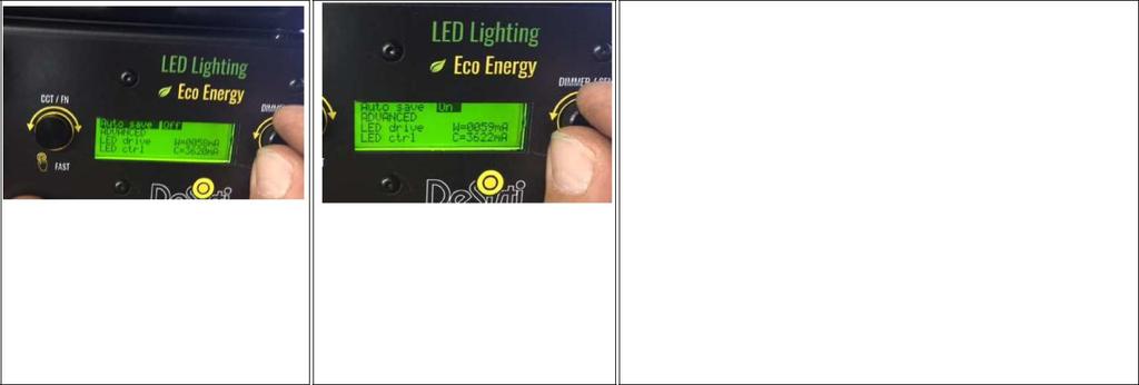 When the DISPLAY is in STAND BY Mode, please rotate KNOB 2 to act on the LIGHT INTENSITY Dimming Clock Wise to increase the level and Counter Clock Wise to decrease it.