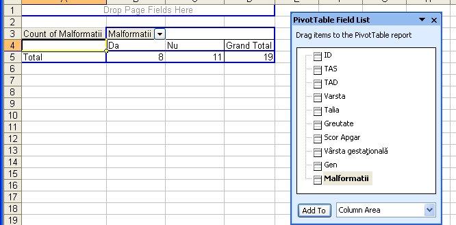 Indicaţii punctul 2. a )Tabelul de de contingenţă 1. Pe pagina 1 realizaţi tabelul: 2.